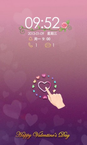 B-Forever Love GO Locker Theme – тема св. Свалентина | Android