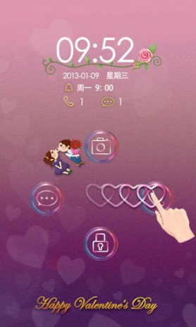 B-Forever Love GO Locker Theme – тема св. Свалентина | Android