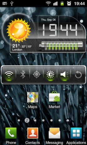 HD Metallic Widgets - виджеты в стиле "металл" | Android