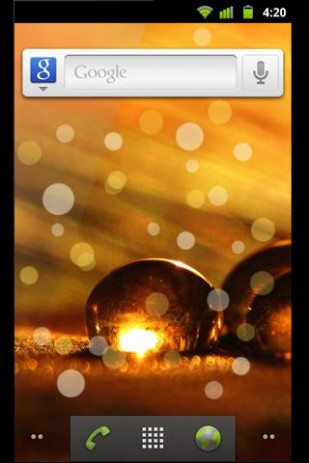 Golden Drops Live Wallpaper | Android