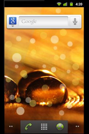 Golden Drops Live Wallpaper | Android