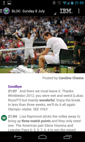 The Championships, Wimbledon | Android