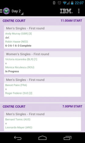 The Championships, Wimbledon | Android