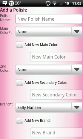 Nail Polish Cataloger | Android