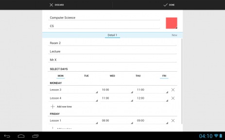 Timetable | Android