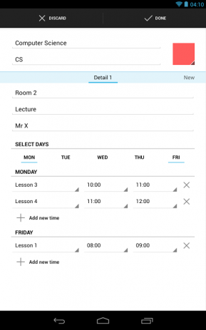Timetable | Android