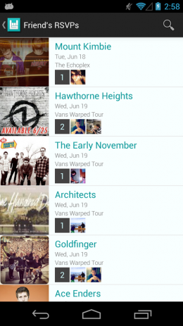Bandsintown Concerts | Android