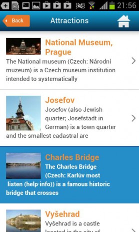 Тур гид по Праге Oтели погода | Android