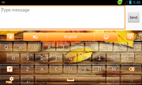 GO клавиатуры Оранжевый Осень | Android