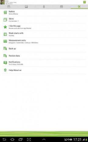 WomanLog Baby календарь | Android