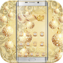 Золотые снежинки: тема Xmas - icon