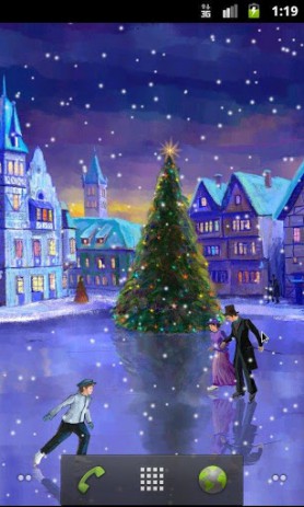Christmas Rink Live Wallpaper – Рождественский каток | Android