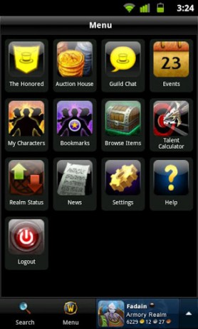 World of Warcraft Armory | Android
