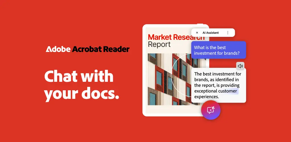 Adobe Acrobat Reader अनुप्रयोग Android के लिए कवर आर्ट