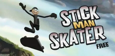 Poster Stickman Skater