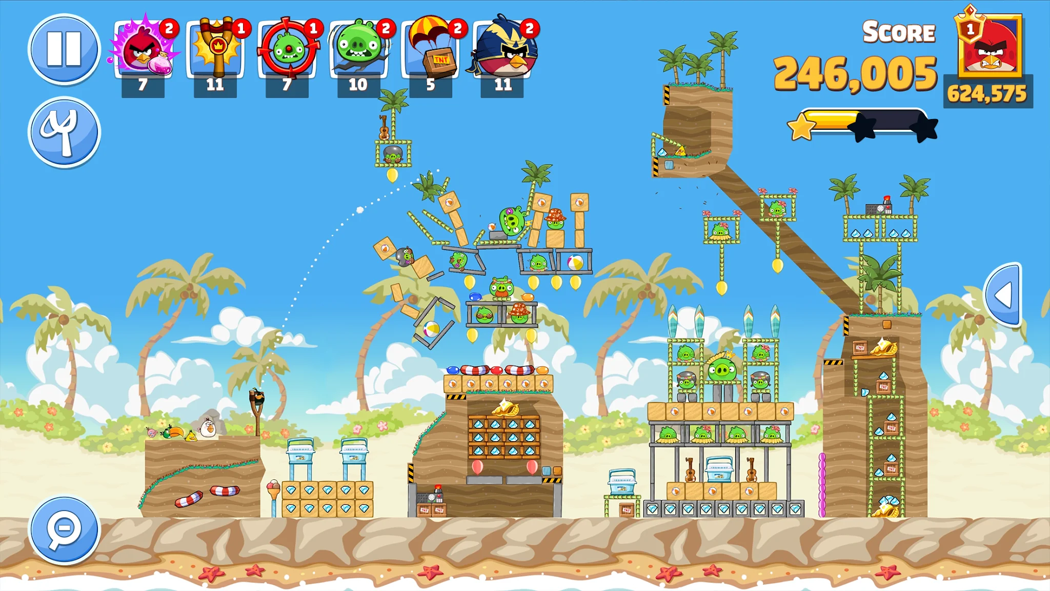 ภาพหน้าจอ Angry Birds Friends 7