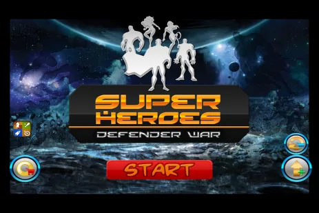 Poster Super Heroes. Defender War