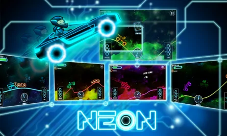 Poster Neon Climb Race