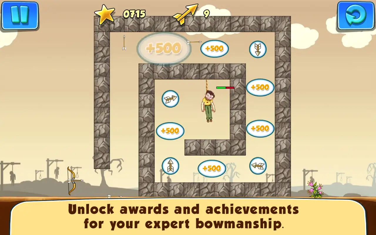 Στιγμιότυπο Gibbets 2: Bow Arcade Puzzle 3