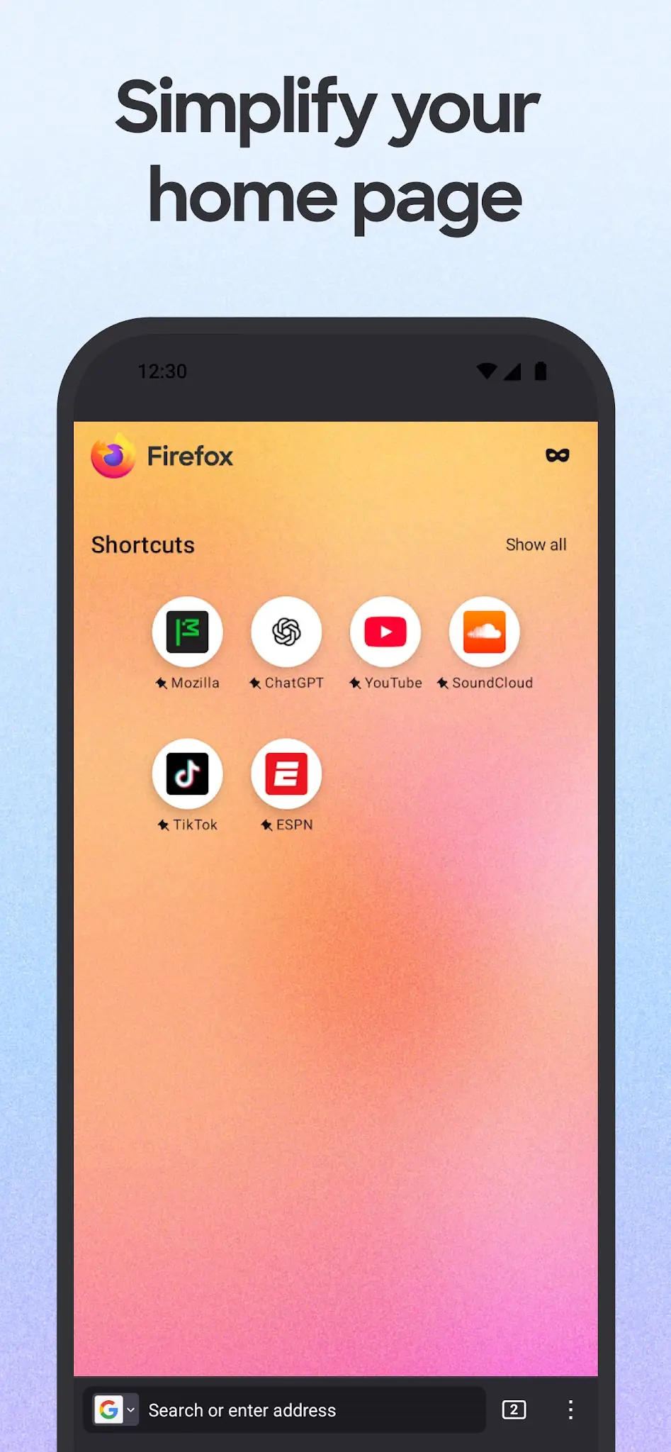 Captura de pantalla Firefox 6