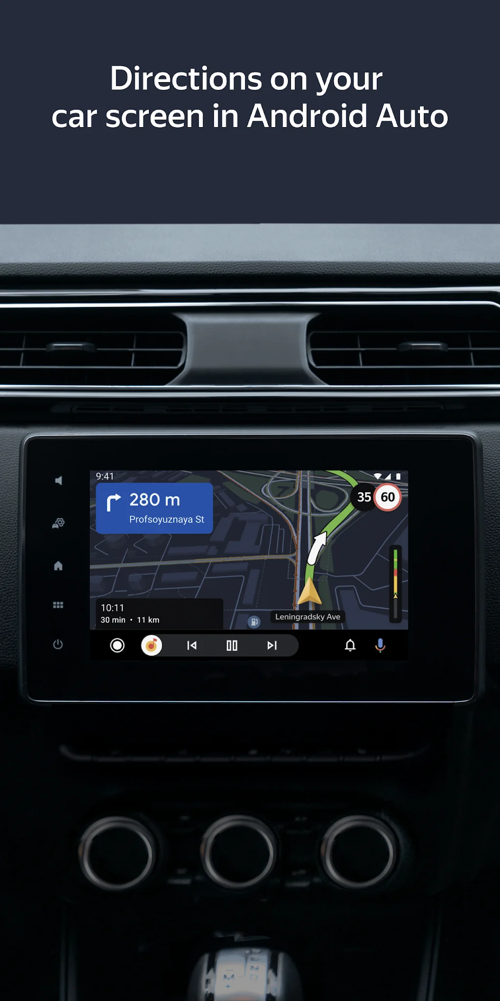 Captura de tela Yandex Navigator 1