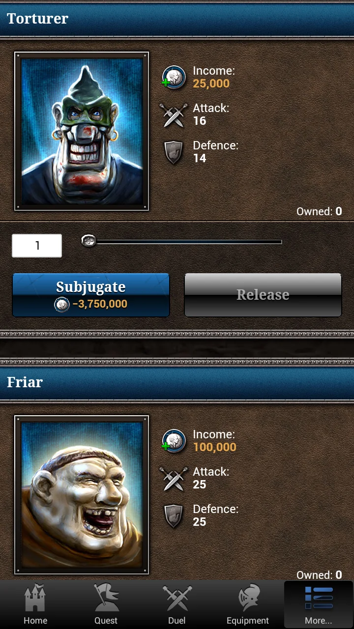 Screenshot Knight Game - Path of Kings 1