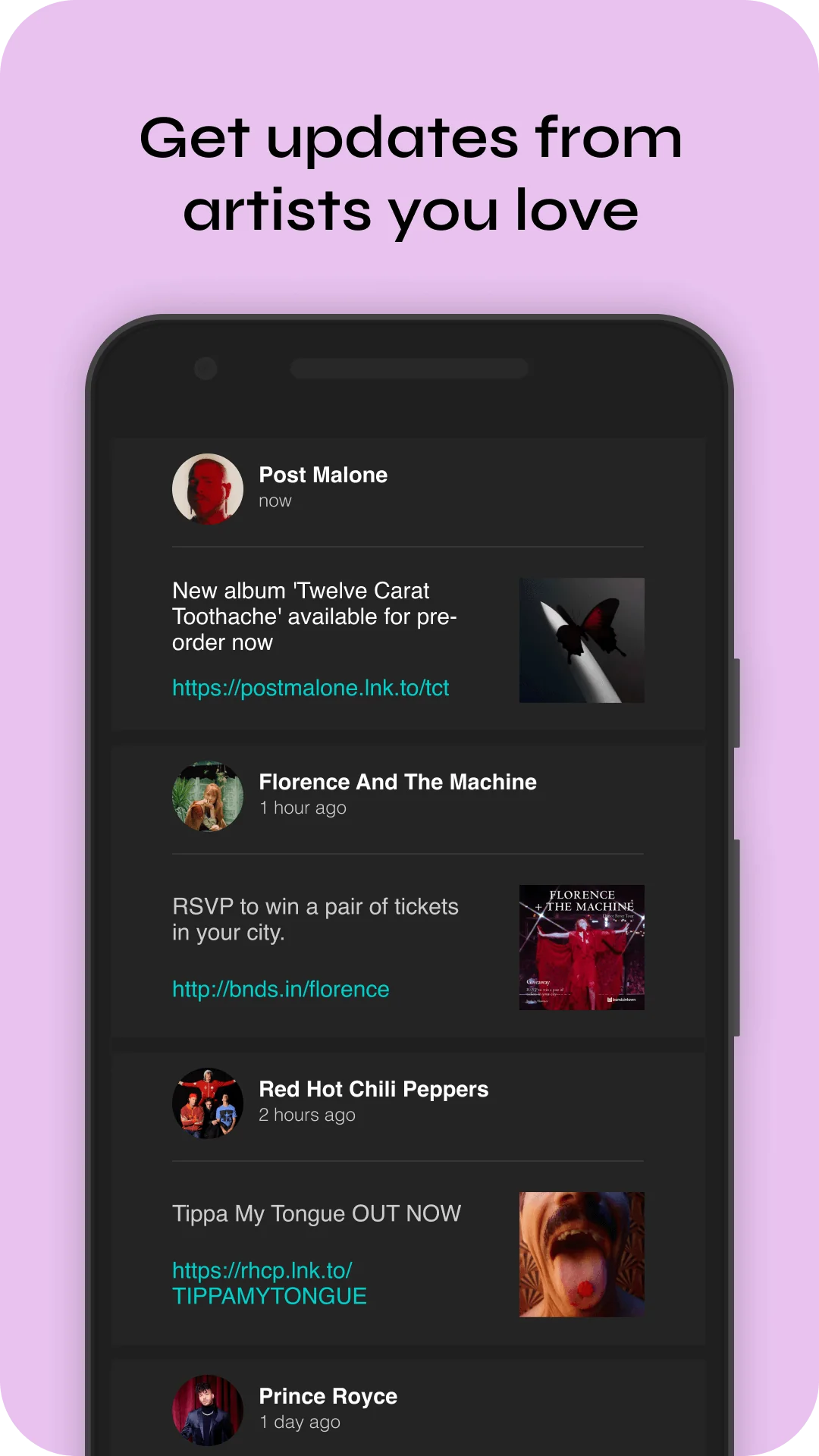 Captura de tela Bandsintown Concerts 8