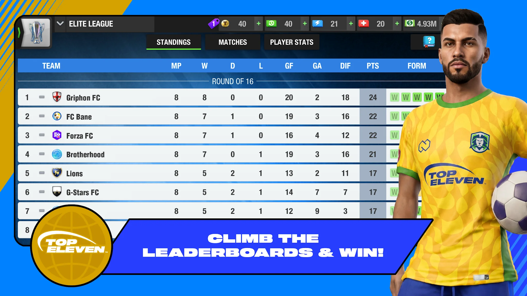 Captura de pantalla Top Eleven 6