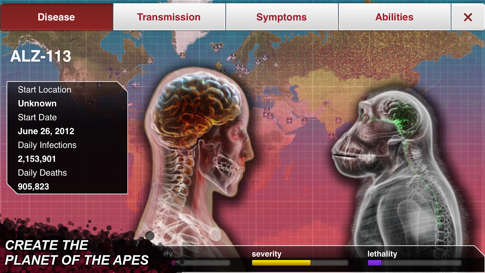 Снимка на екрана Plague Inc. 6