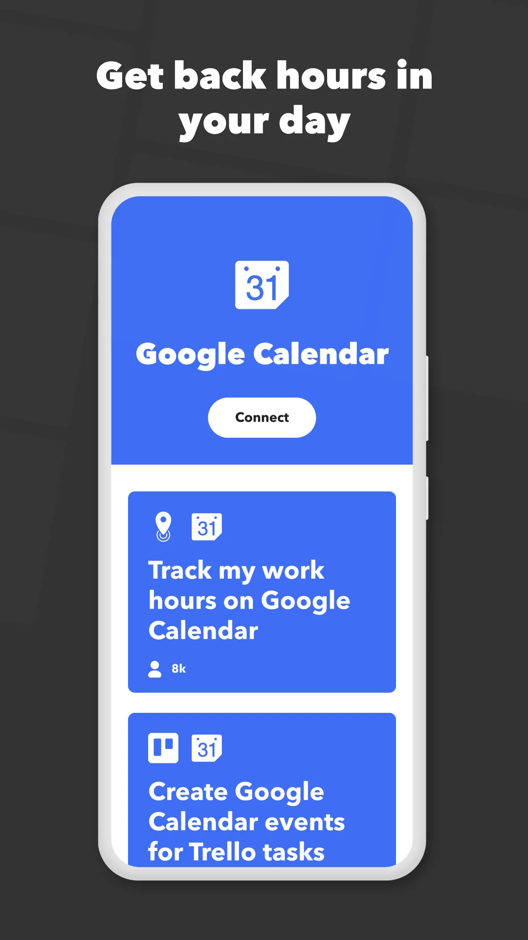 Snímek obrazovky IFTTT - Automate work and home 4