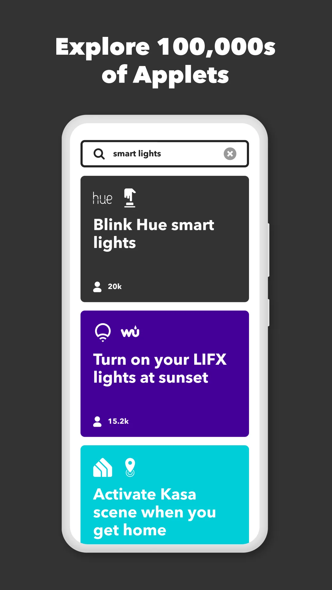 Snímek obrazovky IFTTT - Automate work and home 5