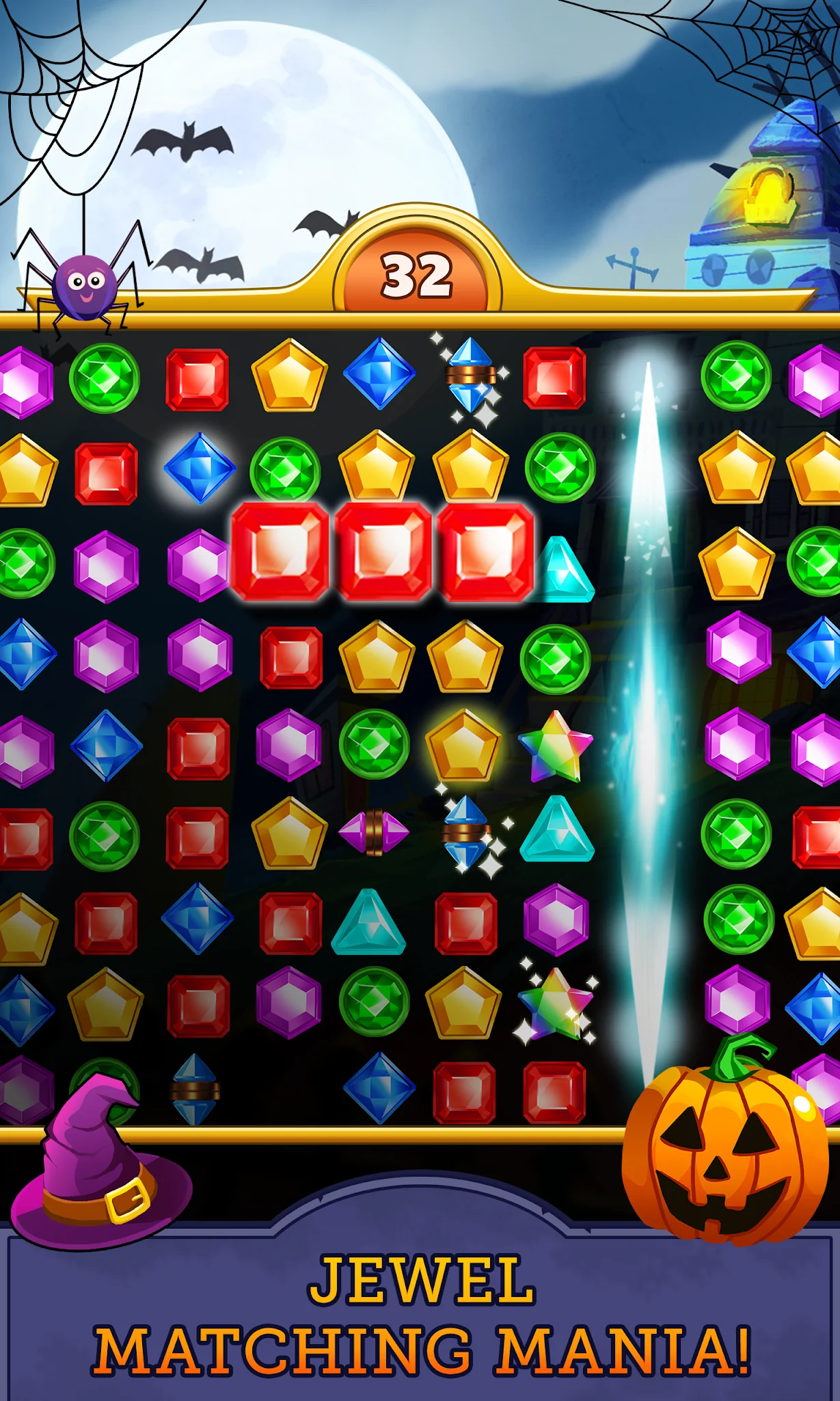 Captura de pantalla 2 de Jewel Mania: Halloween