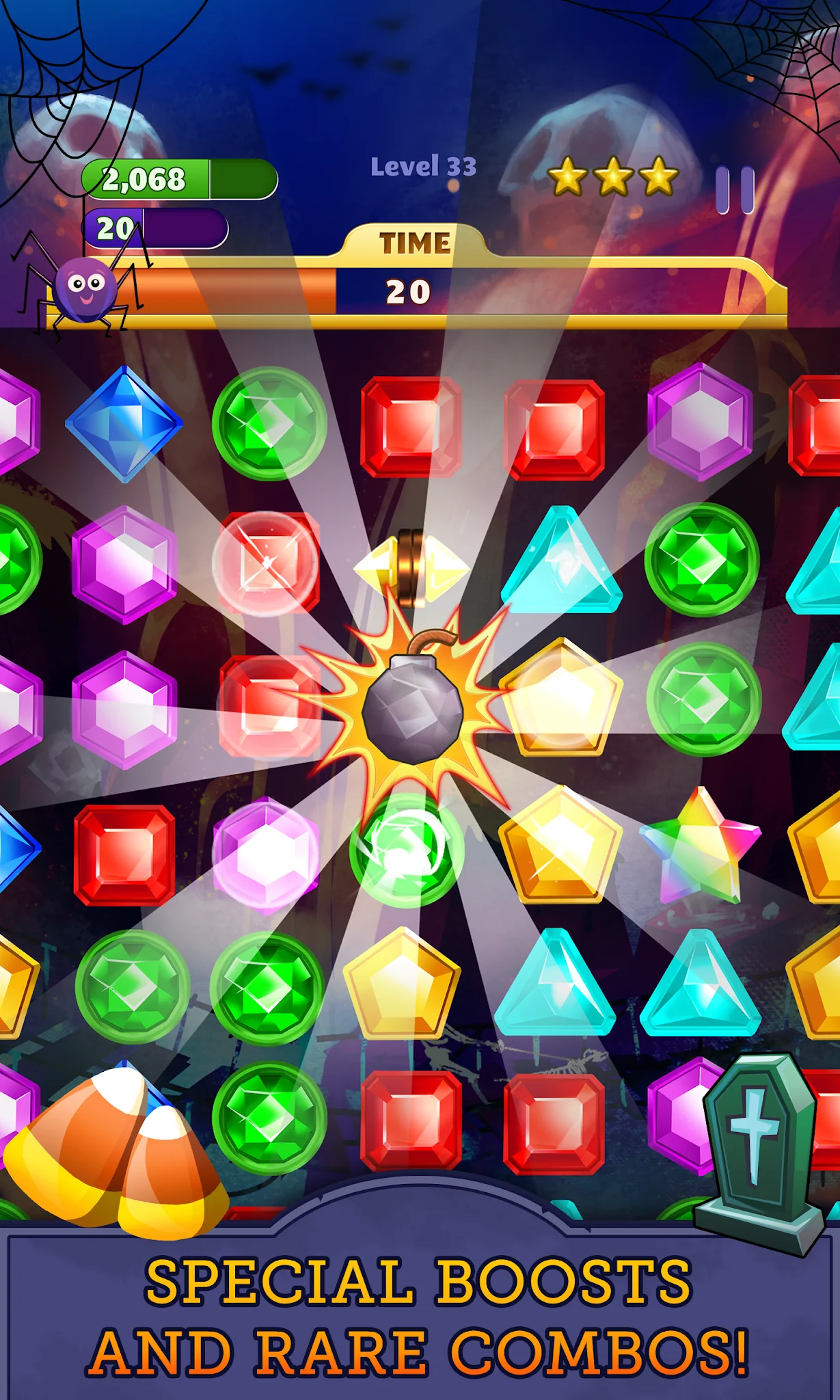 Captura de pantalla 4 de Jewel Mania: Halloween