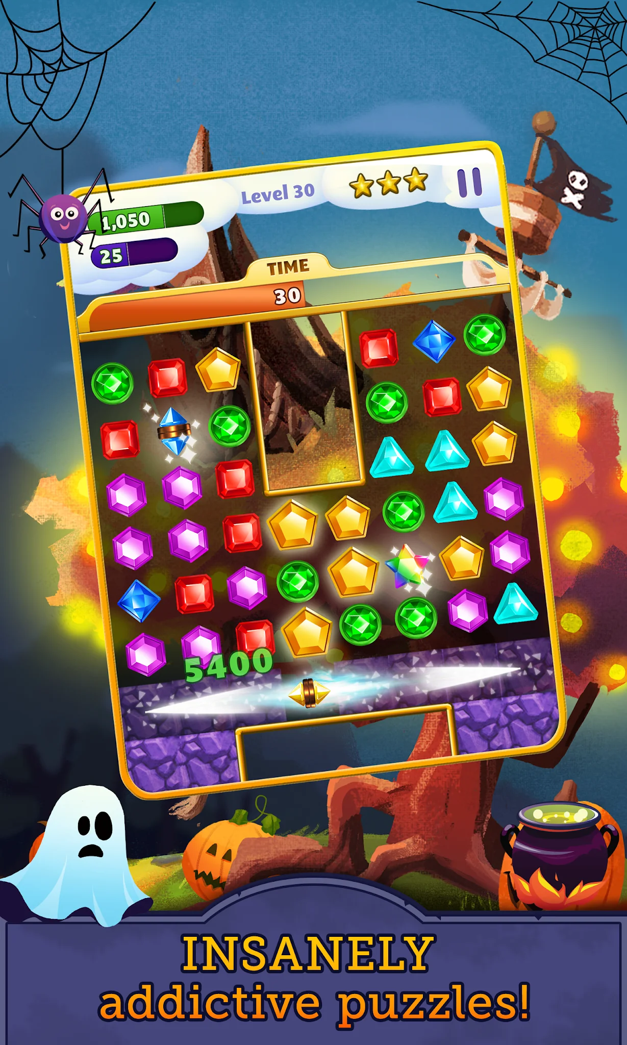 Captura de pantalla 8 de Jewel Mania: Halloween