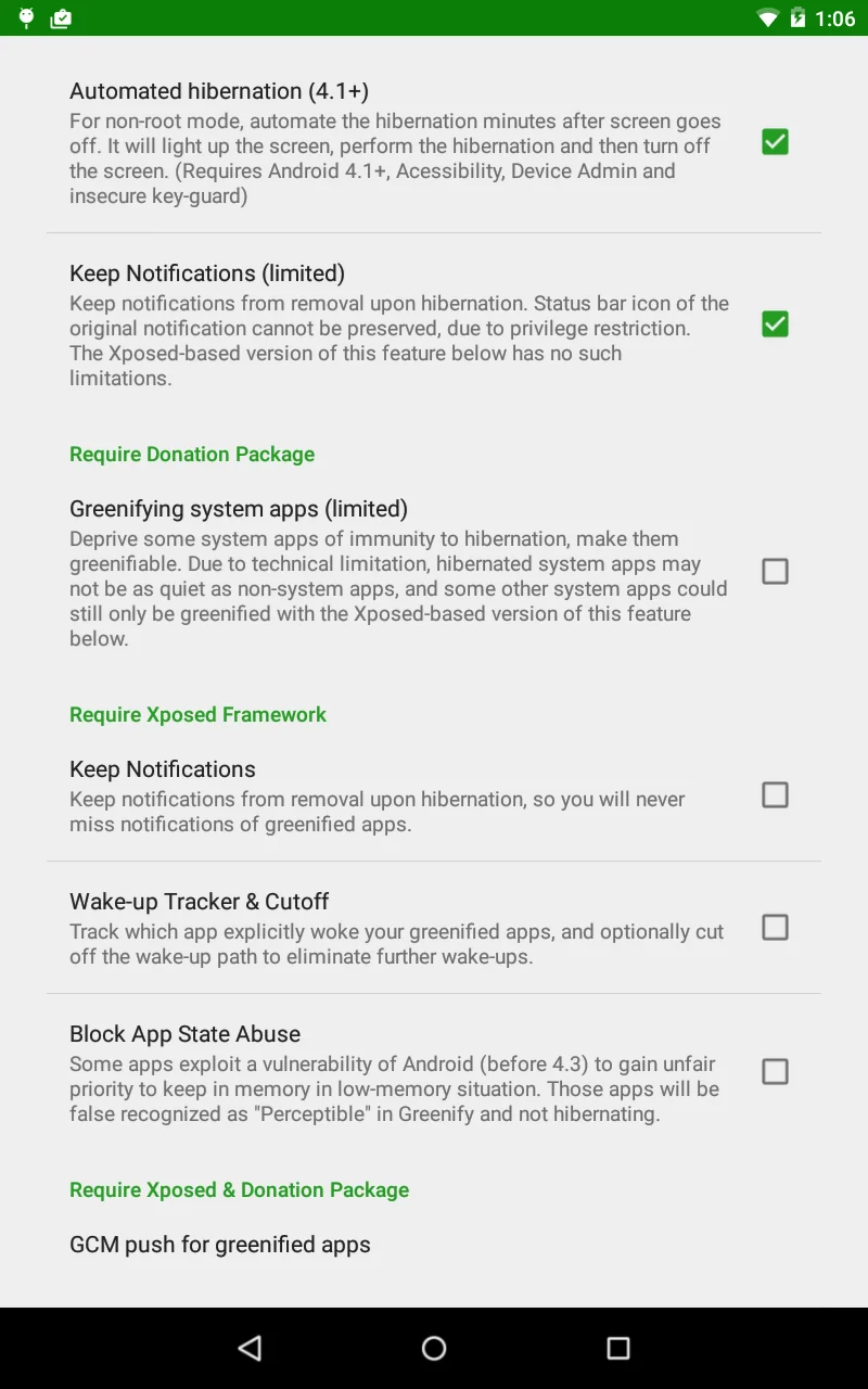 Screenshot Greenify 6