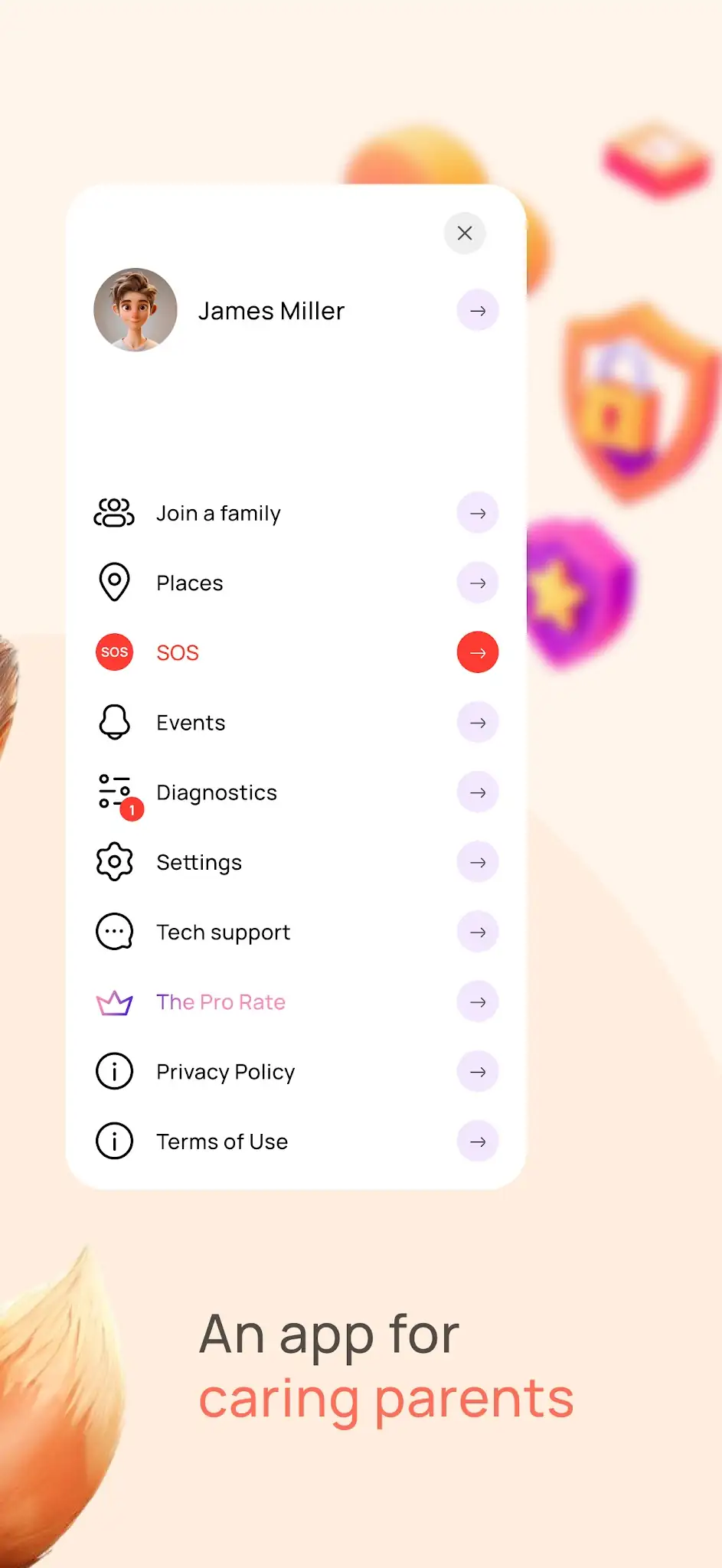 لقطة شاشة 2 لـ KidControl. Family GPS locator