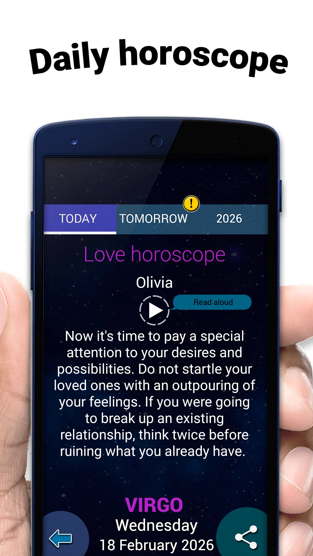 Снимка на екрана Daily Horoscope 2026 Astrology 5