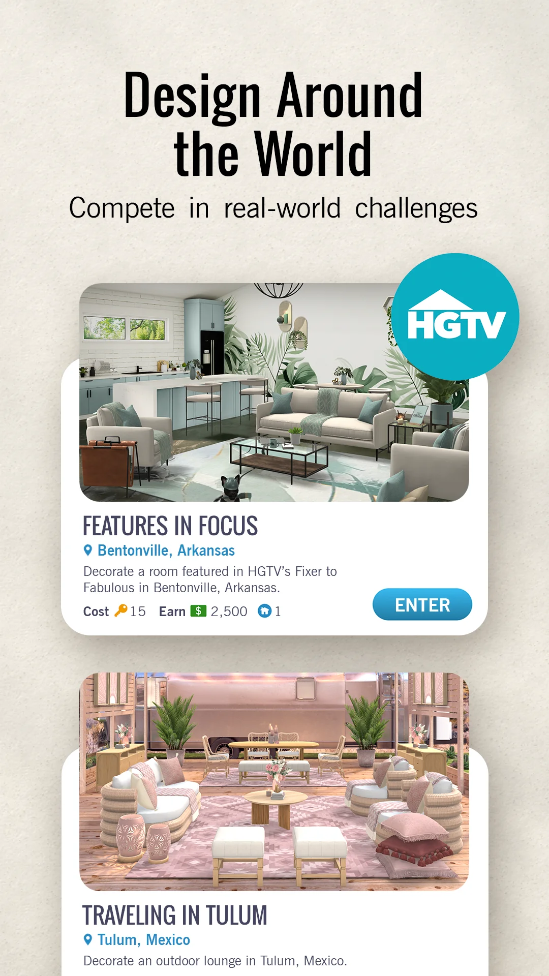 Снимка на екрана Design Home™: House Makeover 3