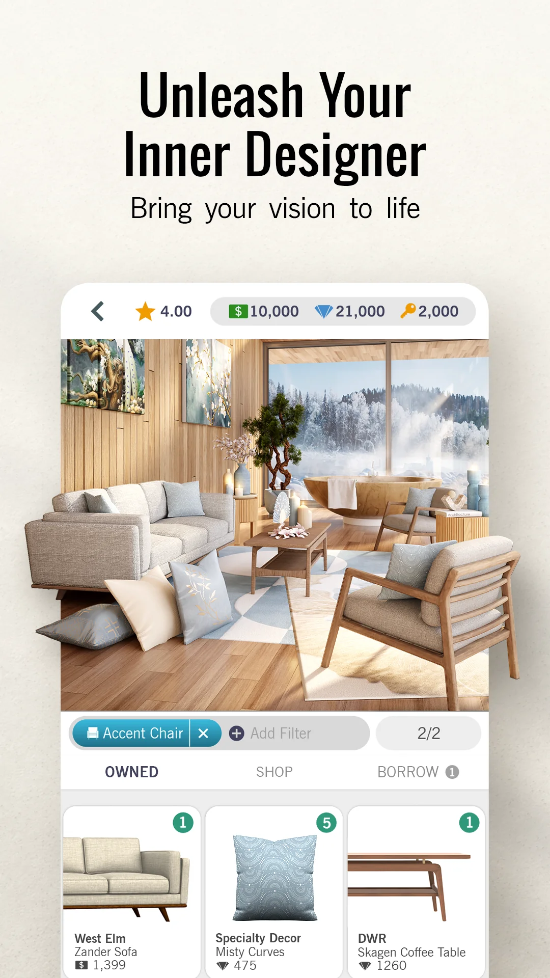 Снимка на екрана Design Home™: House Makeover 7