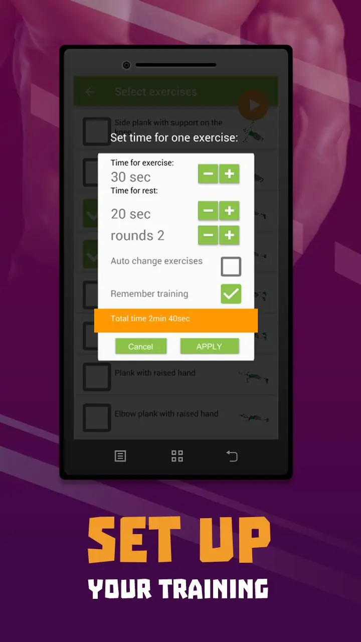 Captură de ecran Plank workout BeStronger 4