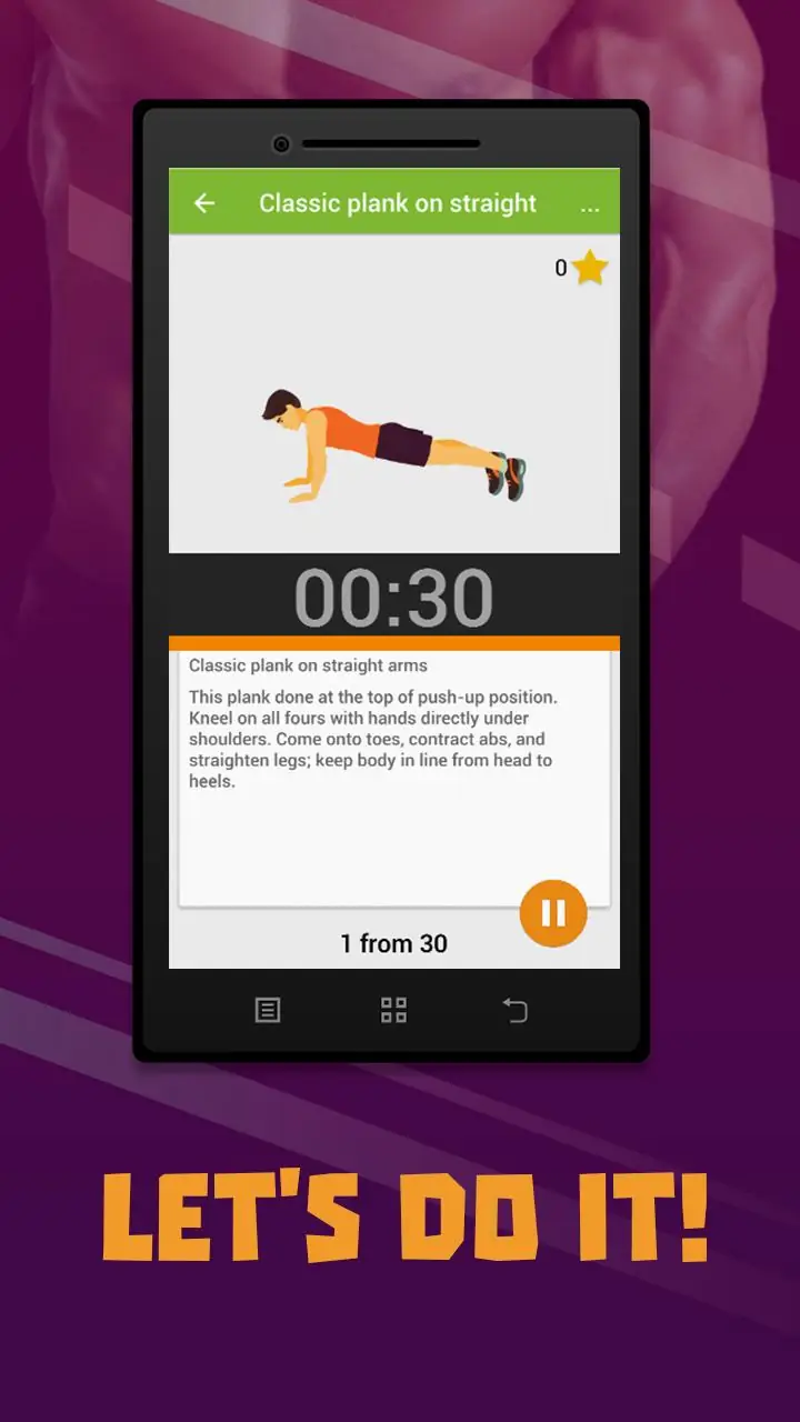 Captură de ecran Plank workout BeStronger 5