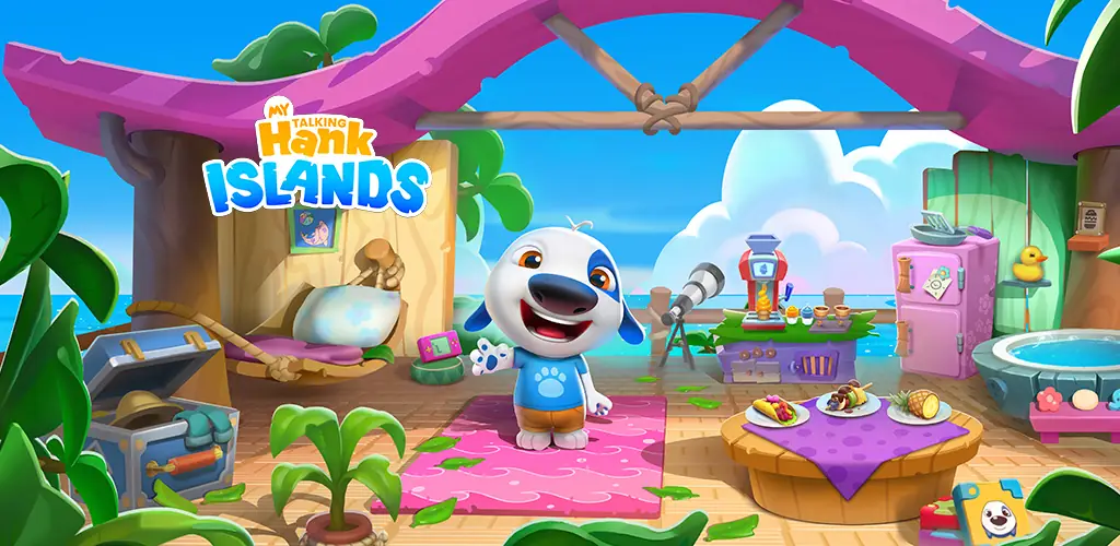 My Talking Hank: Islands trò chơi Hình ảnh bìa cho Android