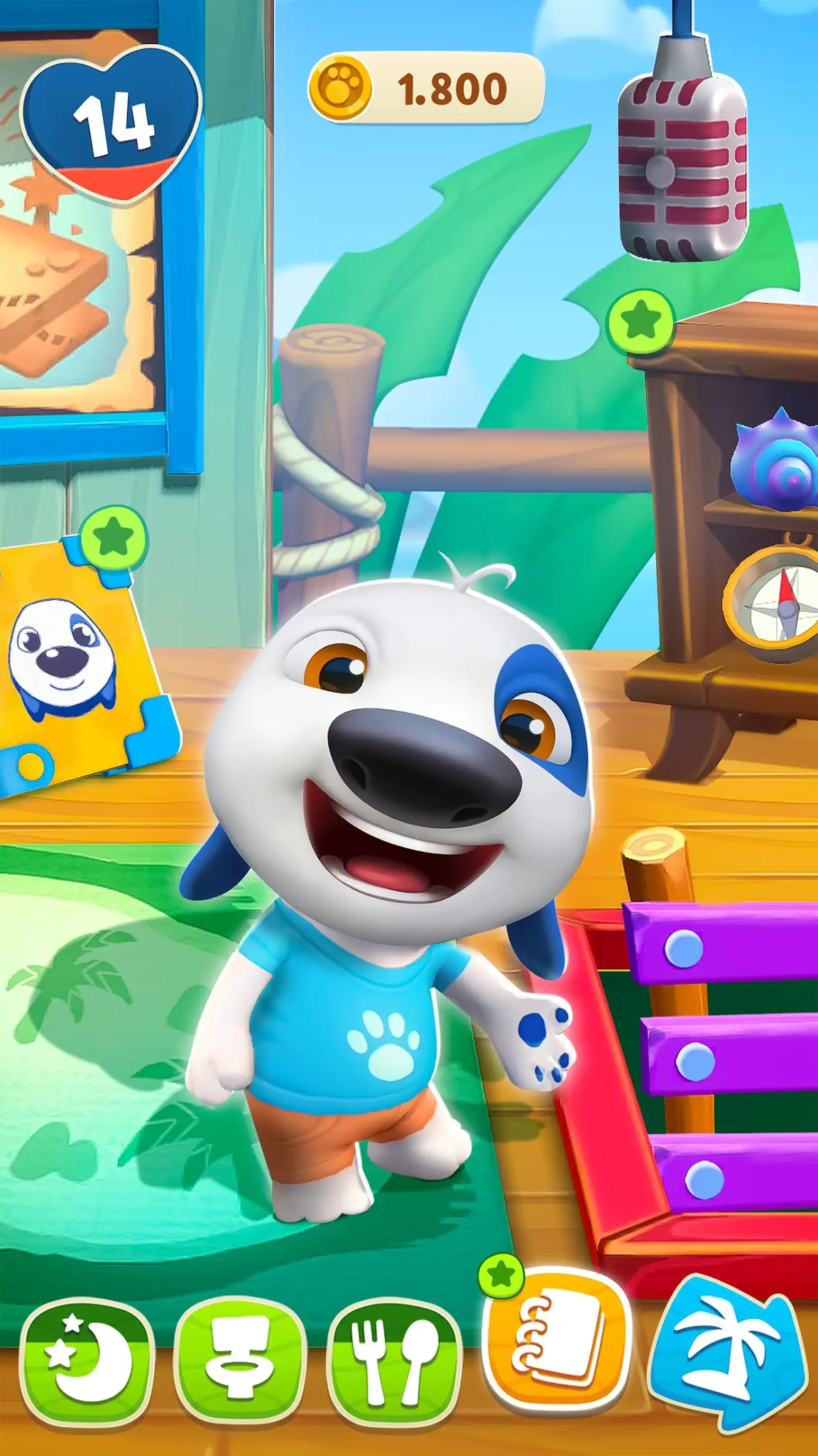 Ảnh chụp màn hình My Talking Hank: Islands 1