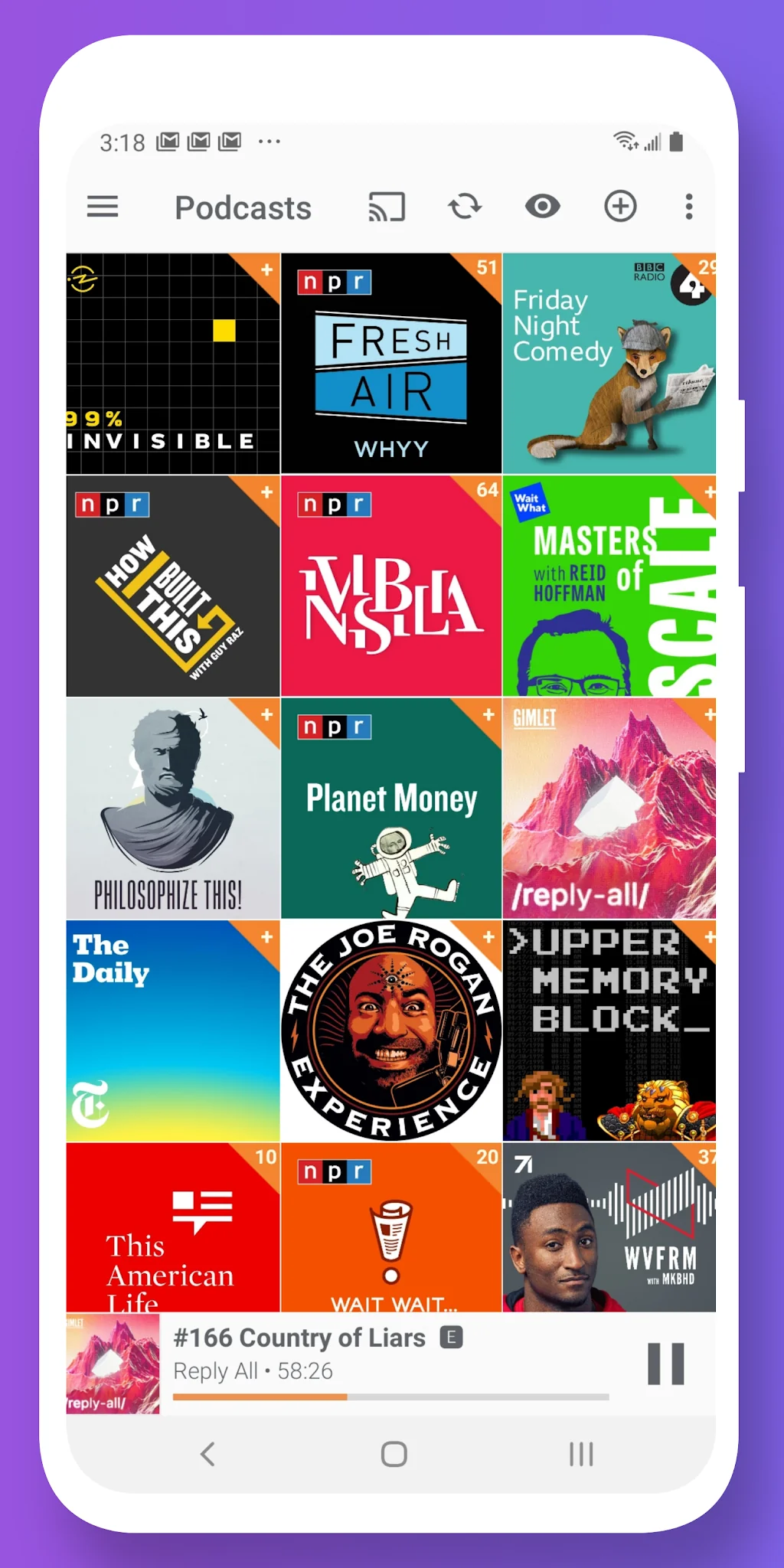 Capture d'écran Podcast Addict 4