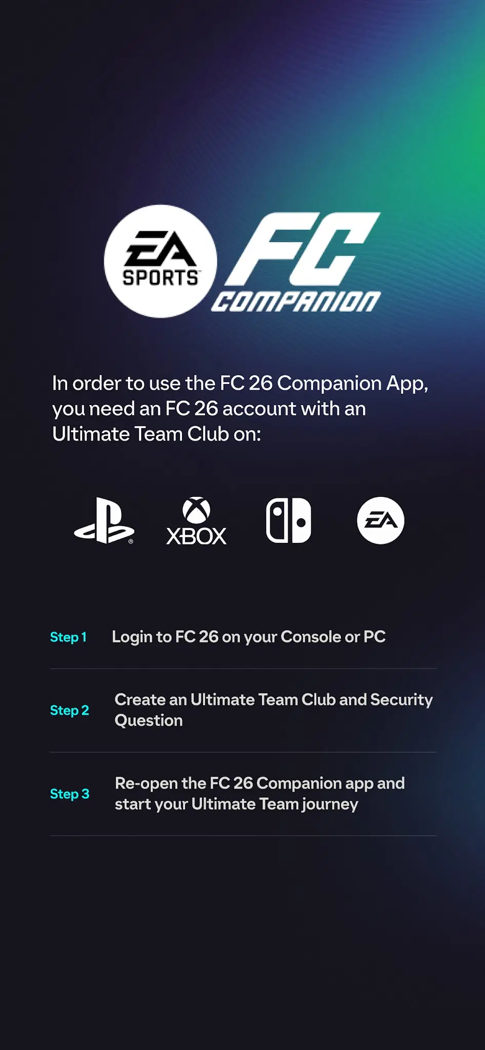 Скріншот EA SPORTS FC™ 26 Companion 1