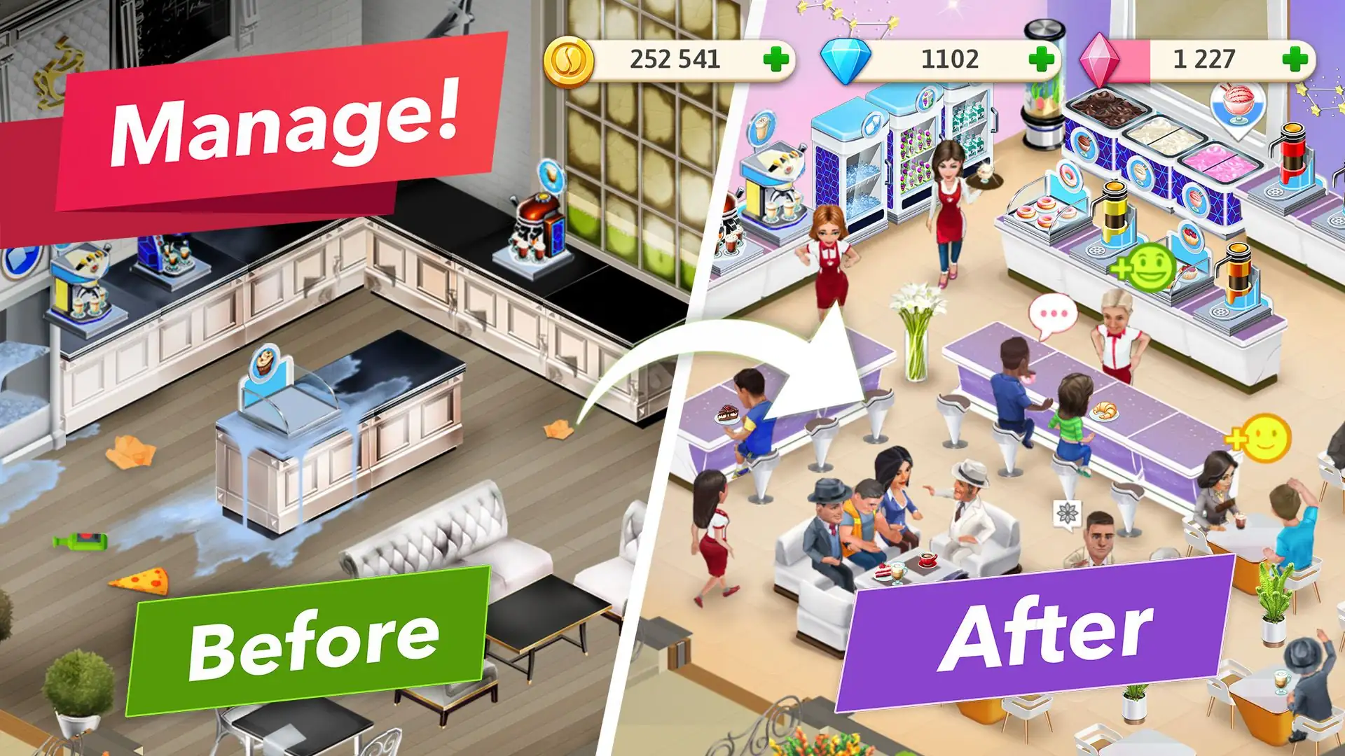 Captura de pantalla My Cafe: juego de restaurante 8
