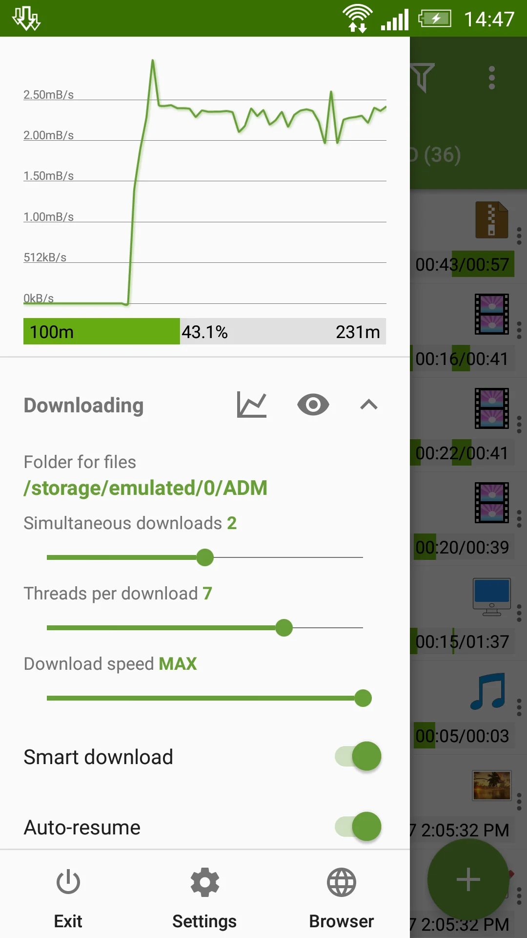 Advanced Download Manager képernyőkép 2