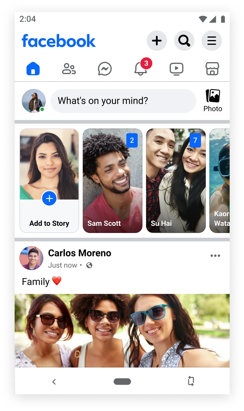 Screenshot Facebook Lite 1