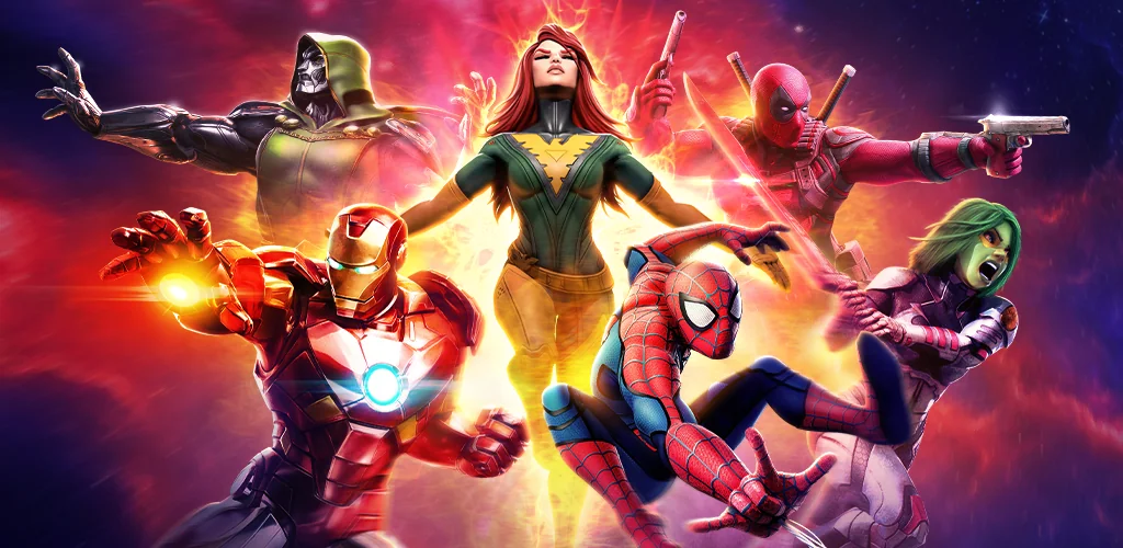 MARVEL Strike Force: Squad RPG spel cover art for Android