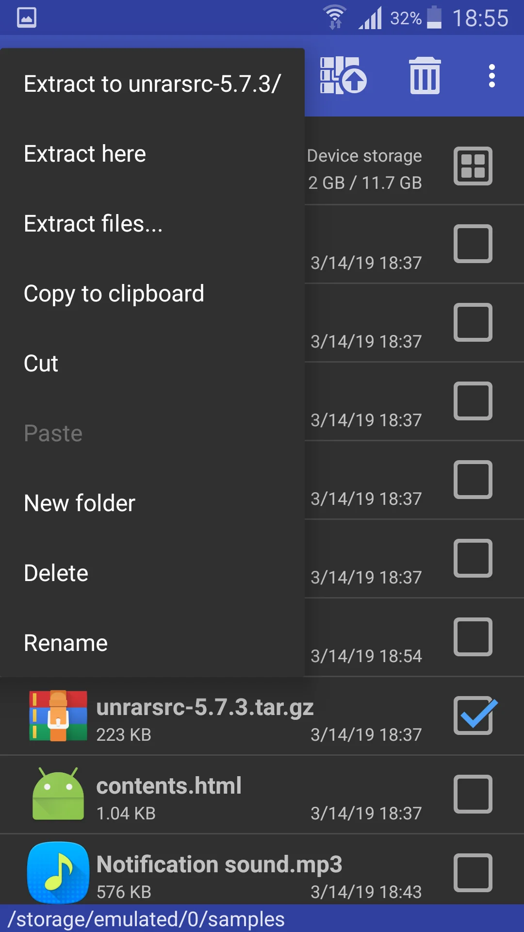 Скріншот RAR 6